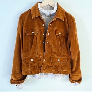 Burnt orange corduroy jacket